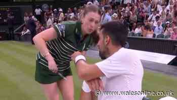 Novak Djokovic terrifies Wimbledon ball girl in scary moment on Centre Court
