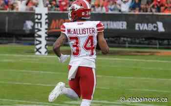 McAllister back in CFL groove with big returns