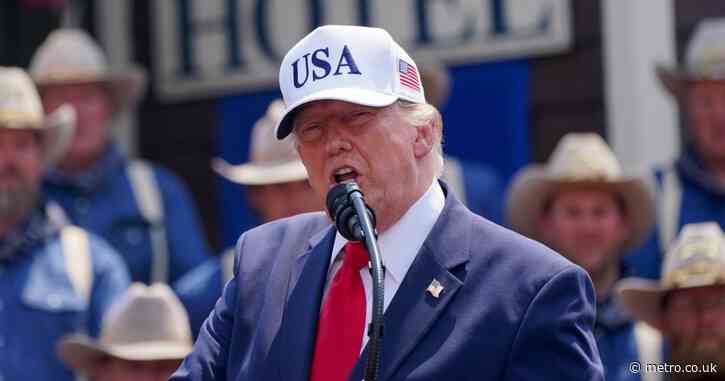 Donald Trump jokes about ‘having a threesome’ with his two ‘beautiful’ sons