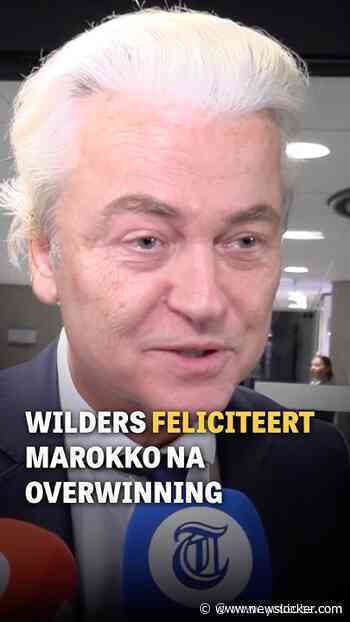 Wilders feliciteert Marokko na overwinning