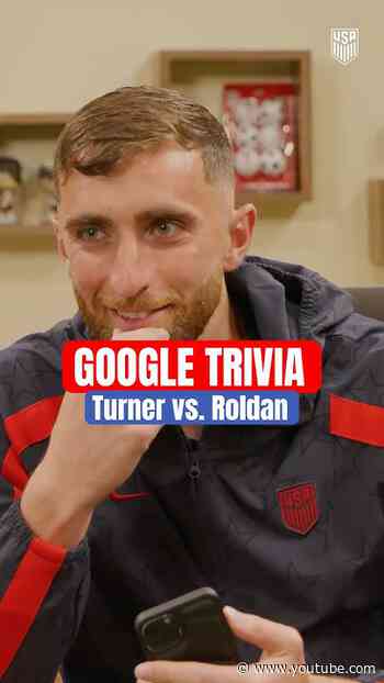 It’s Matt Turner vs. Cristian Roldan in @Google Trivia! 🧠