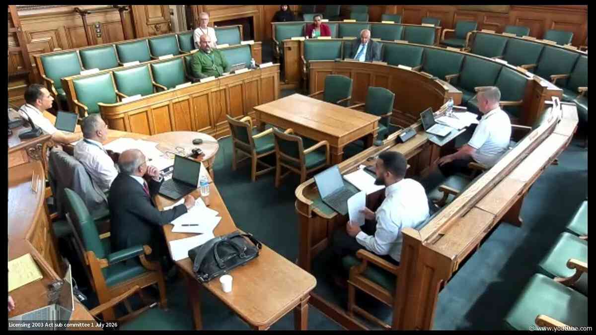 Licensing (2003 Act) Sub-Committee 1 July 2026