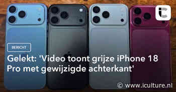 Gelekt: ‘Video toont grijze iPhone 18 Pro met gewijzigde achterkant’