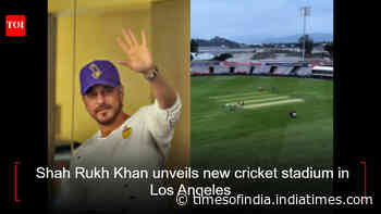 SRK unveils new cricket stadium in Los Angeles | WATCH
