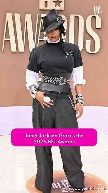 Iconic! 🔥 Janet Jackson attended the 2026 BET Awards in Los Angeles last night.(📸: Getty Images)