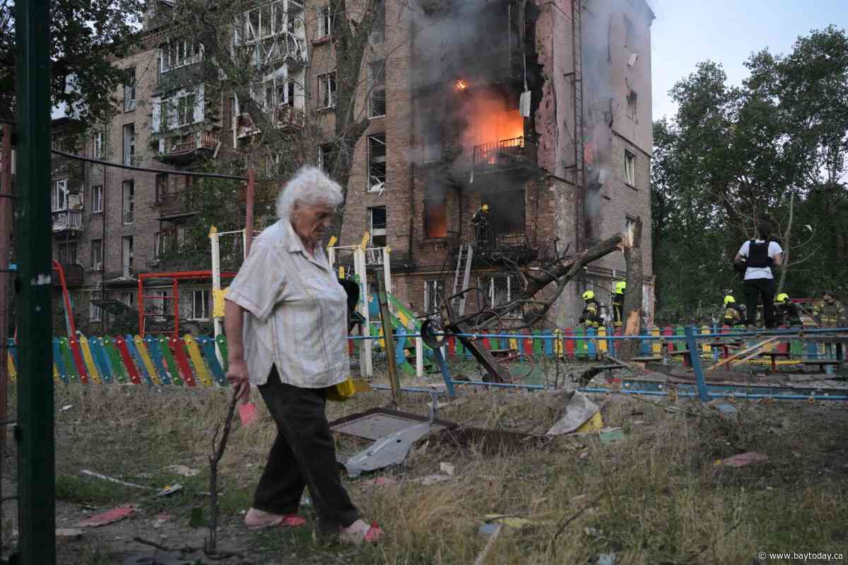 Russian missiles and drones kill 8 and cause damage across Ukraine capital