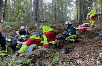 FW-DO: Schwer verletzter Mountainbiker aus unwegsamem Waldgelände gerettet