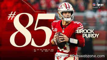 Brock Purdy Ranked No. 85 on NFL's 'Top 100 Players of 2026'