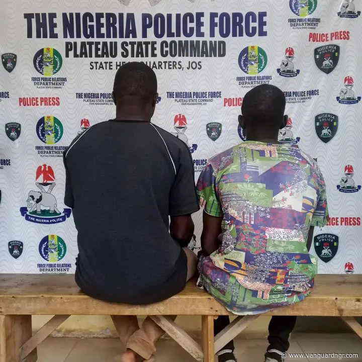 Police arrest two suspected arms traffickers, recover firearms in Plateau
