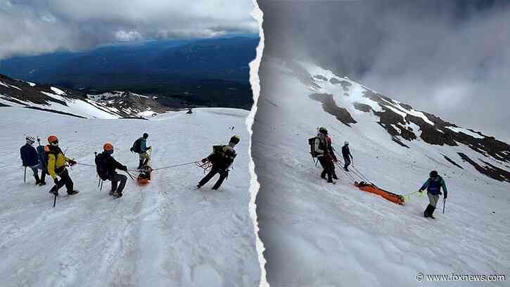 Novice climber survives 1,500-foot drop on California's Mount Shasta after helicopter rescue delayed by clouds