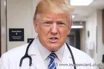 Trump posts AI video as a doctor diagnosing celebrities with derangement syndrome