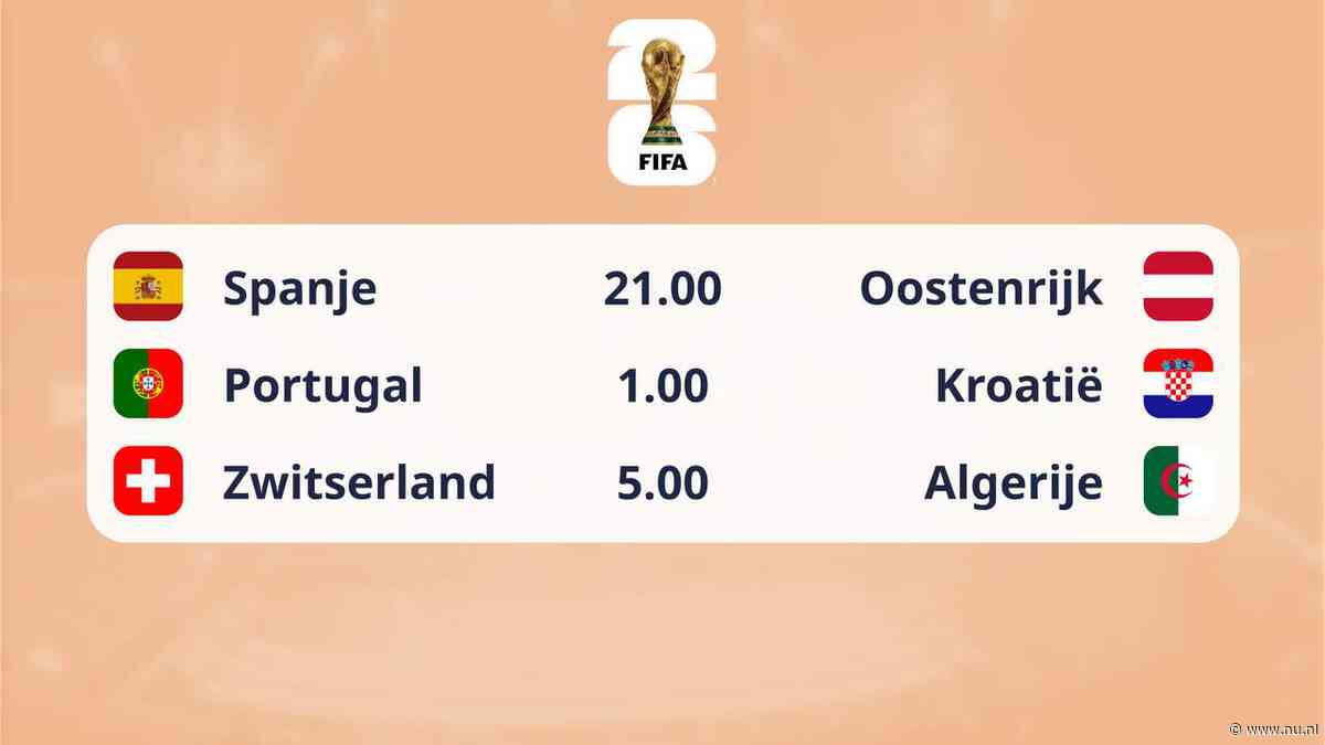Dagprogramma WK | Kraker tussen Ronaldo en Modric, Spanje wil af van vloek