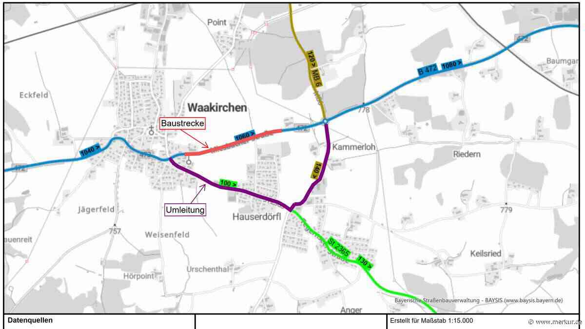 Bei Waakirchen: B472 drei Monate lang gesperrt – Unfallschwerpunkt wird entschärft