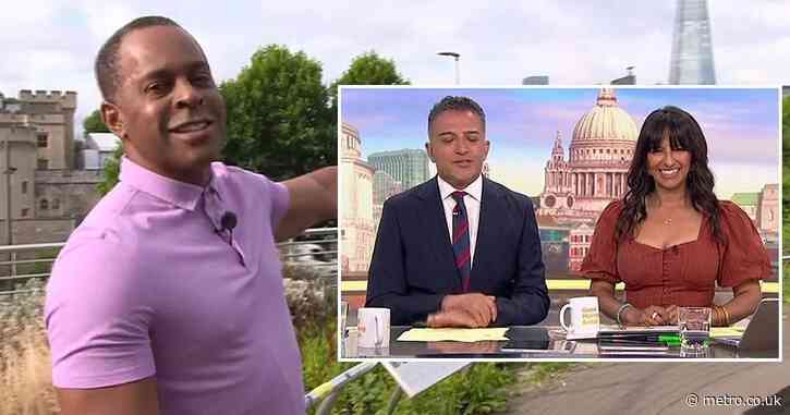 Red-faced Andi Peters forgets Good Morning Britain co-star’s name live on air