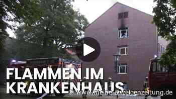 Zwei Tote bei Klinikbrand nahe Schwerin – Flammen schlagen aus Dach
