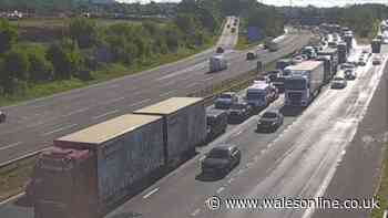 Person taken to hospital following two crashes on the M4
