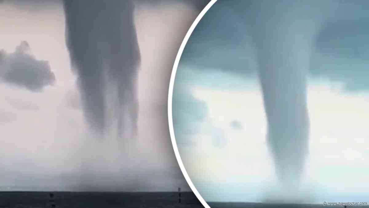 Enorme waterhoos in Duitsland bij de Bodensee