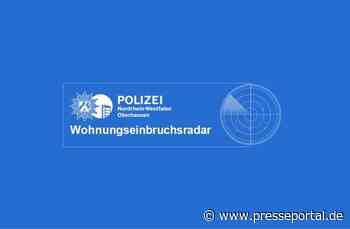 POL-OB: Wohnungseinbruchsradar Oberhausen