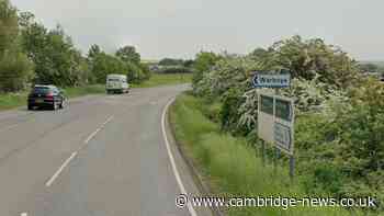 Woman rushed to hospital after car flips into ditch along Cambridgeshire road