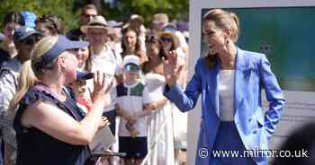 Kate Middleton surprises tennis fans in Wimbledon queue in unannounced visit to tournament