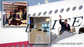 Zo ziet Trumps nieuwe Air Force One er van binnen uit: gouden lampen, stoelmassage, maar ook een broodje ham/kaas
