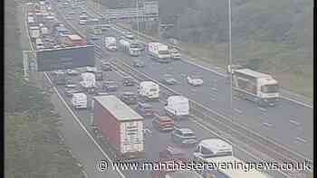 M60 RECAP amid major delays after all traffic held on motorway with lanes shut