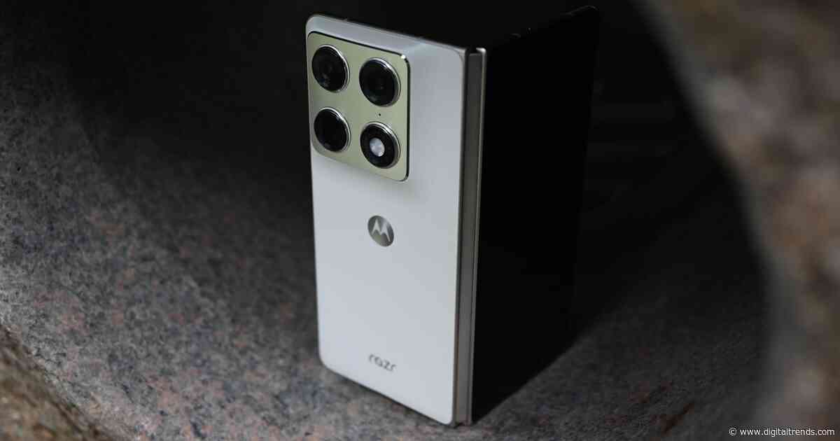 The Razr Fold now gets along better with iPhones thanks to AirDrop