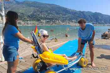 « Sans ce dispositif, je ne pourrai pas me baigner » : le site handiplage de Menton rouvre et retrouve déjà ses habitués
