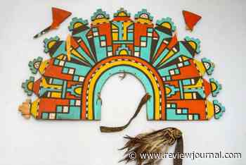 This Hopi headpiece was damaged by a tourist at Grand Canyon