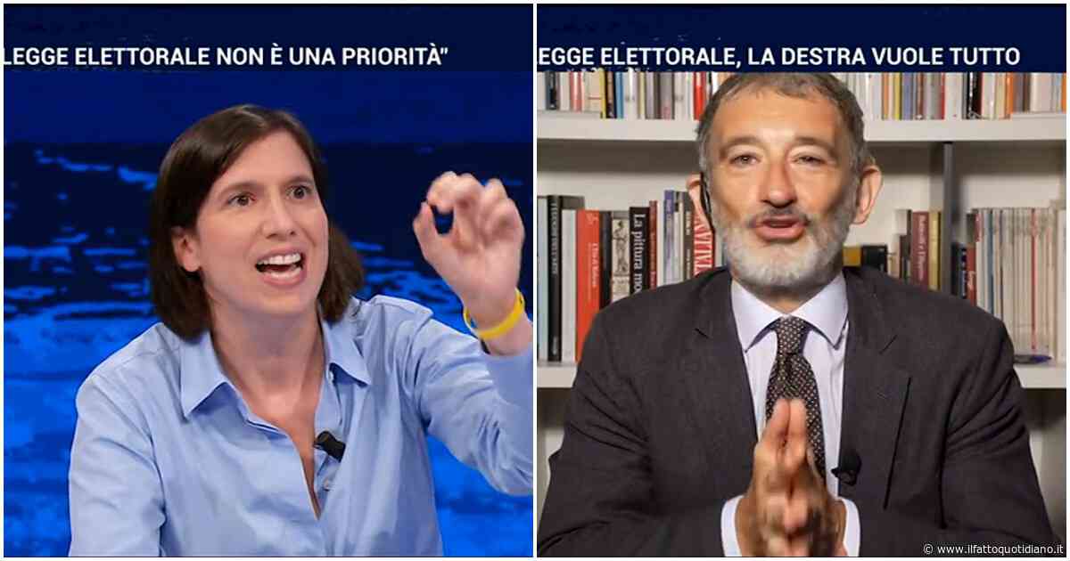 Scintille Senaldi-Schlein su La7: “Con Conte vi giocate la leadership a dadi?”. “Domanda mai sentita…ho sempre detto o accordo a chi prende un voto in più o primarie”