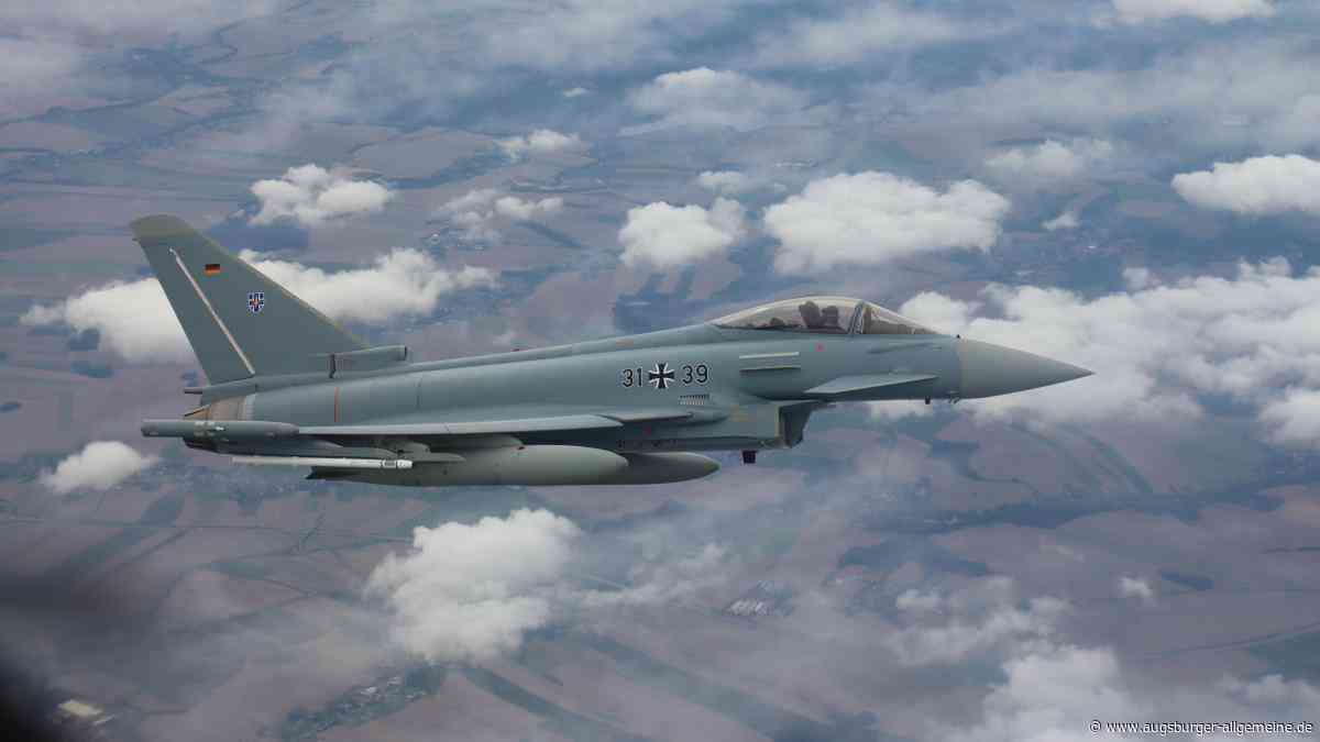 Eurofighter trainieren auf dem Lechfeld