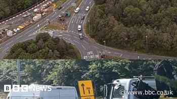 Major roadworks causing long delays