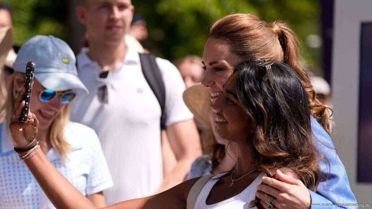 Überraschung in Wimbledon: Prinzessin Kate mischt sich unter wartende Fans