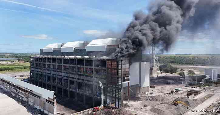 UK power station on fire with locals told ‘close your windows’