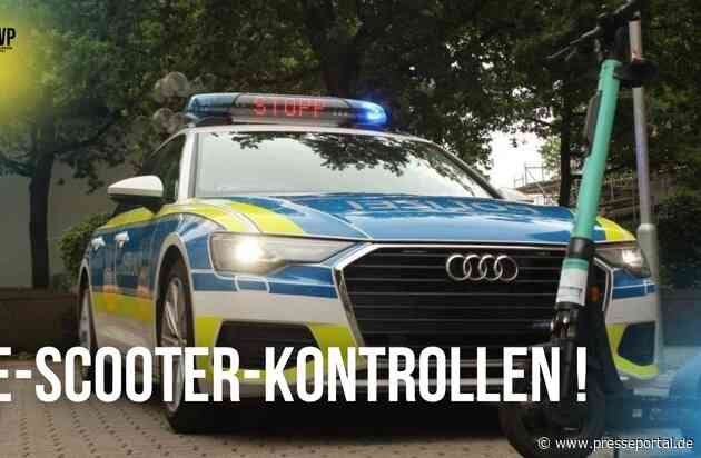 POL-PPWP: E-Scooter-Kontrollwoche: Fast 100 E-Scooter in sechs Tagen kontrolliert