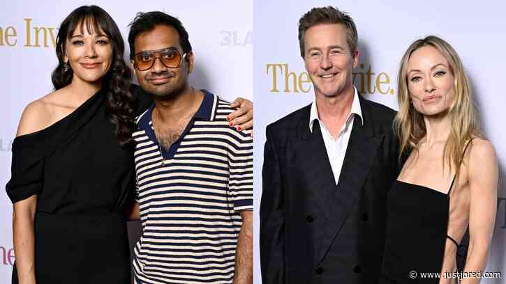 Rashida Jones Reunites with ‘Parks & Rec’ Co-Star Aziz Ansari at ‘The Invite’ Screening in London!