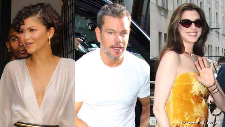 Zendaya Kicks Off ‘The Odyssey’ Press Tour With Matt Damon & Anne Hathaway In New York City
