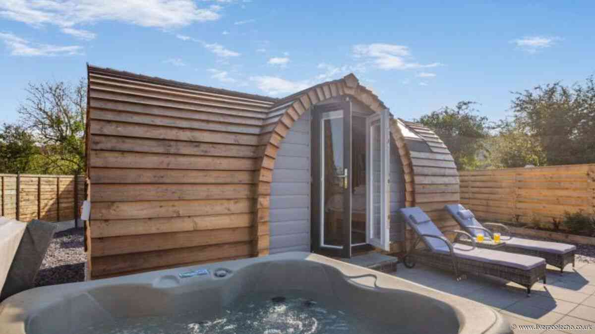 'Romantic pod' with 'breathtaking views' in Conwy with hot tub and sauna
