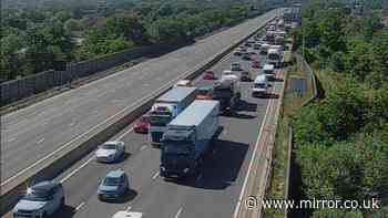M6 crash LIVE: Motorway closed after horror smash sees lorry overturned