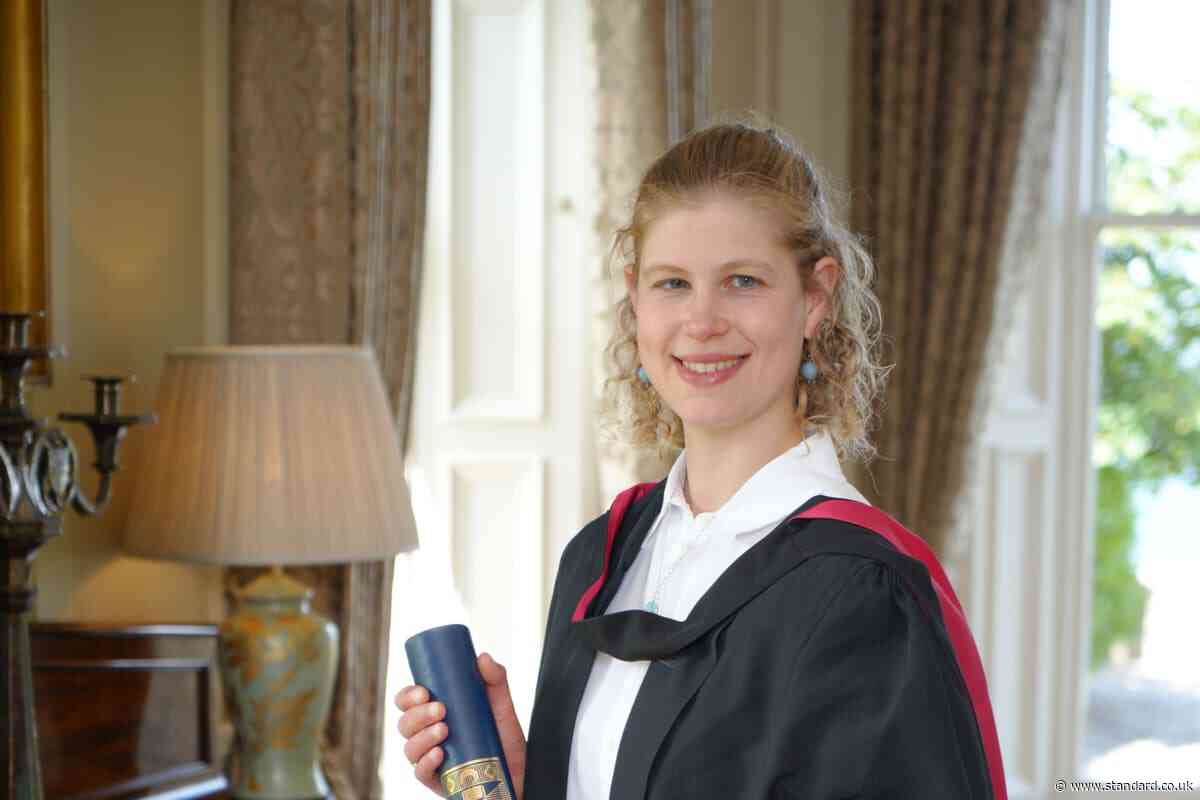 Royal celebration: Lady Louise pictured on day of her university graduation