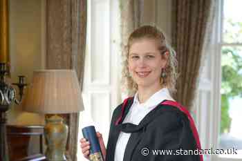 Royal celebration: Lady Louise pictured on day of her university graduation