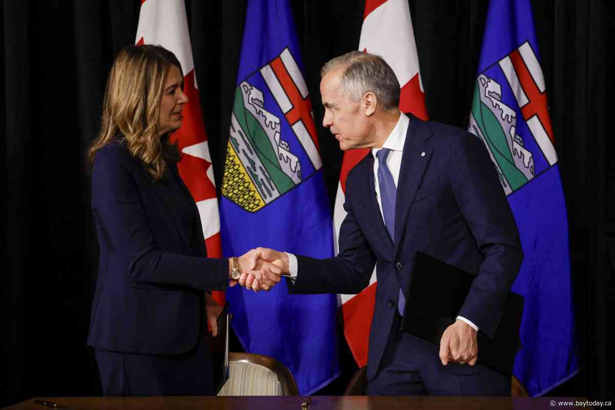 CP NewsAlert: Carney to join Smith for Alberta oil pipeline update in Calgary today