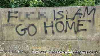 Anger over vile racist graffiti on popular Bury walking and cycling route