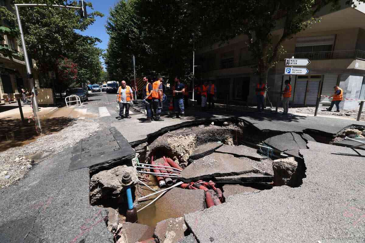 « Vite, le sol est en train de monter ! » : elle raconte comment un geyser a jailli devant sa boutique après la rupture de canalisation à Nice