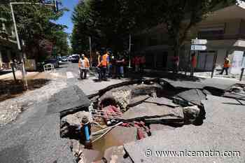 « Vite, le sol est en train de monter ! » : elle raconte comment un geyser a jailli devant sa boutique après la rupture de canalisation à Nice