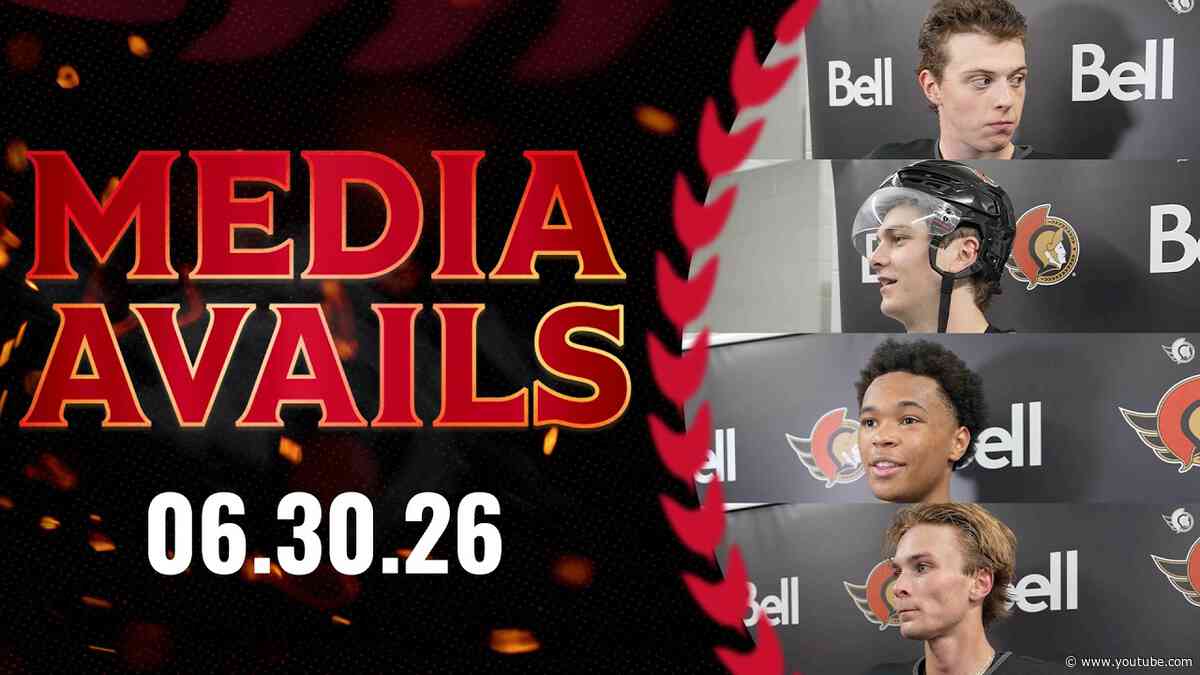 Jaxon Cover, Matthew Andonovski, Maxim Dubé, Jean-Christoph Lemieux, Sam Gagner Media Availability