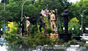 Freedom Plaza in D.C. reopens with working fountain, statue exhibition