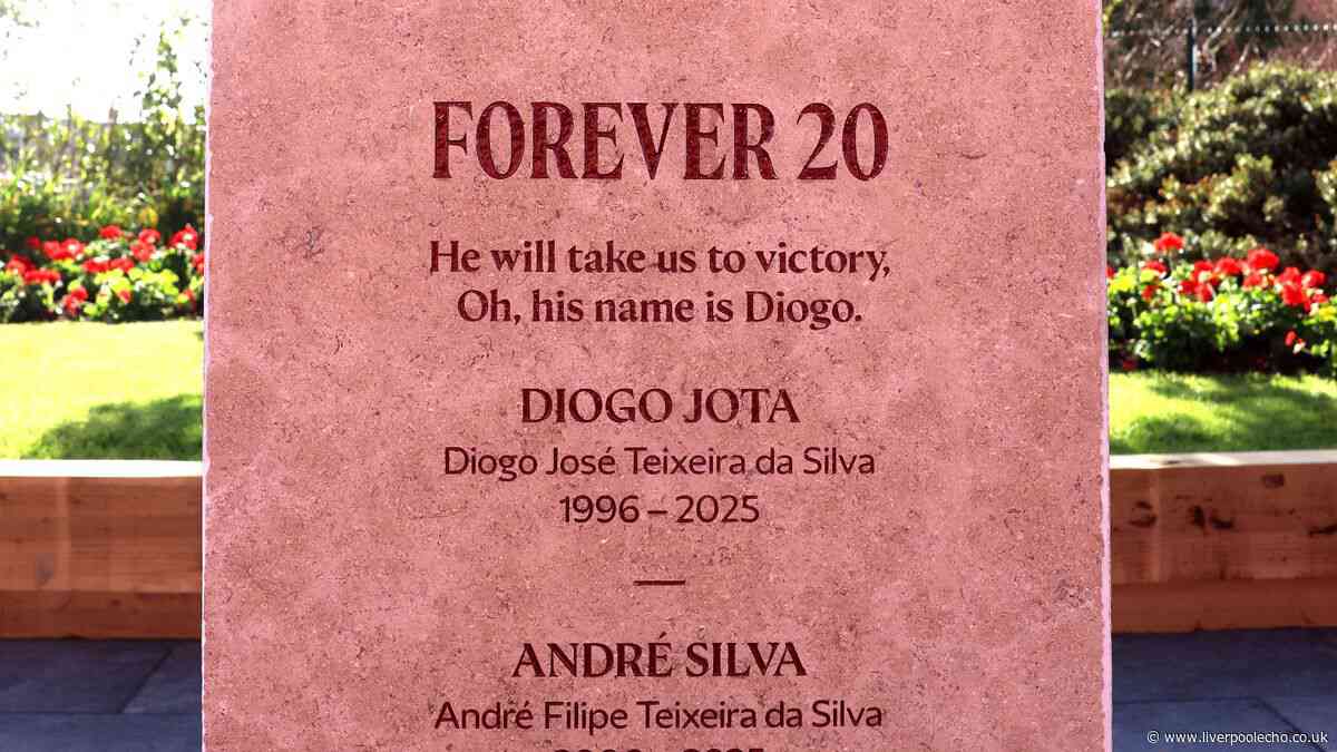 Liverpool FC unveils Anfield memorial to Diogo Jota and brother