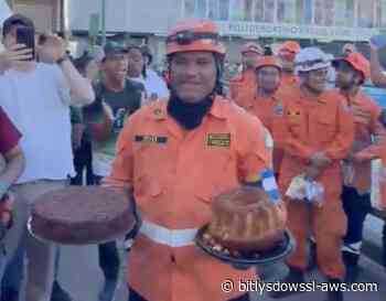 El emotivo cumpleaños de rescatista salvadoreño en La Guaira