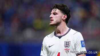 Declan Rice in 'terrible pain' vs. Congo DR